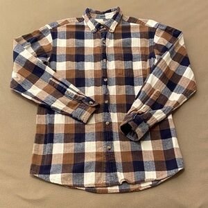 Red Head Flannel Button Down. Men's Medium.